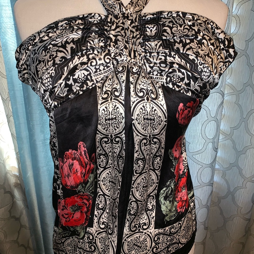 Silk halter top.